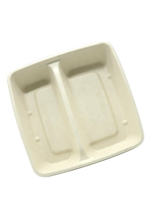 بروديل صينية بروادل باك إيكو-بالب مربعة ذات قسمين مع غطاء  (عبوة 25) - Image 3